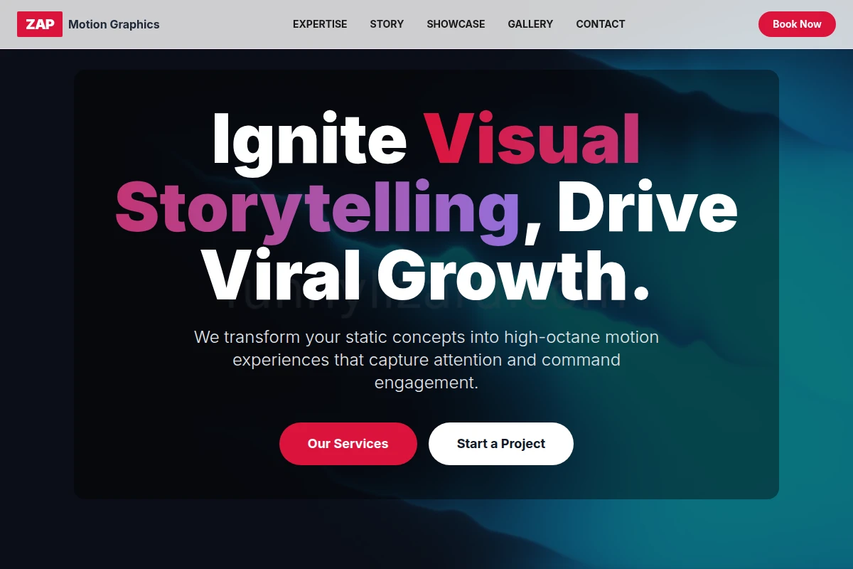 Zap Motion Graphics