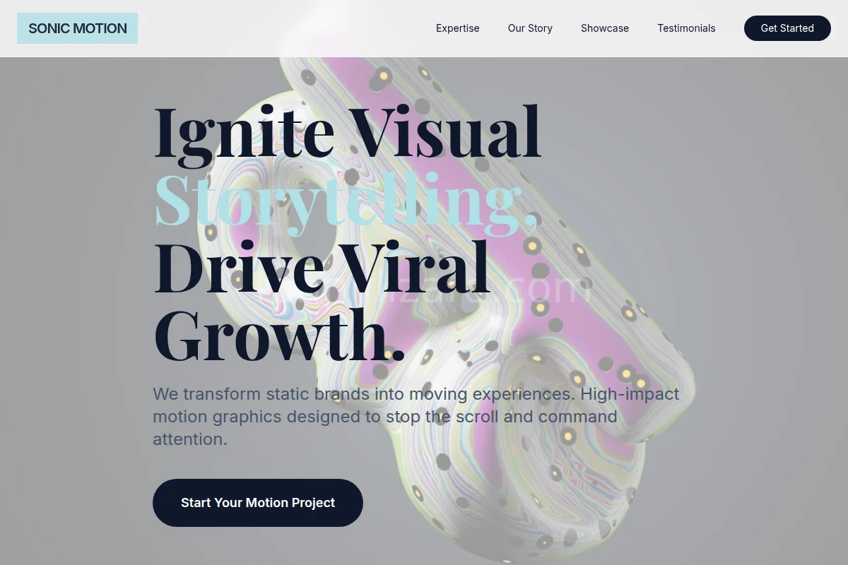 Sonic Motion Graphics