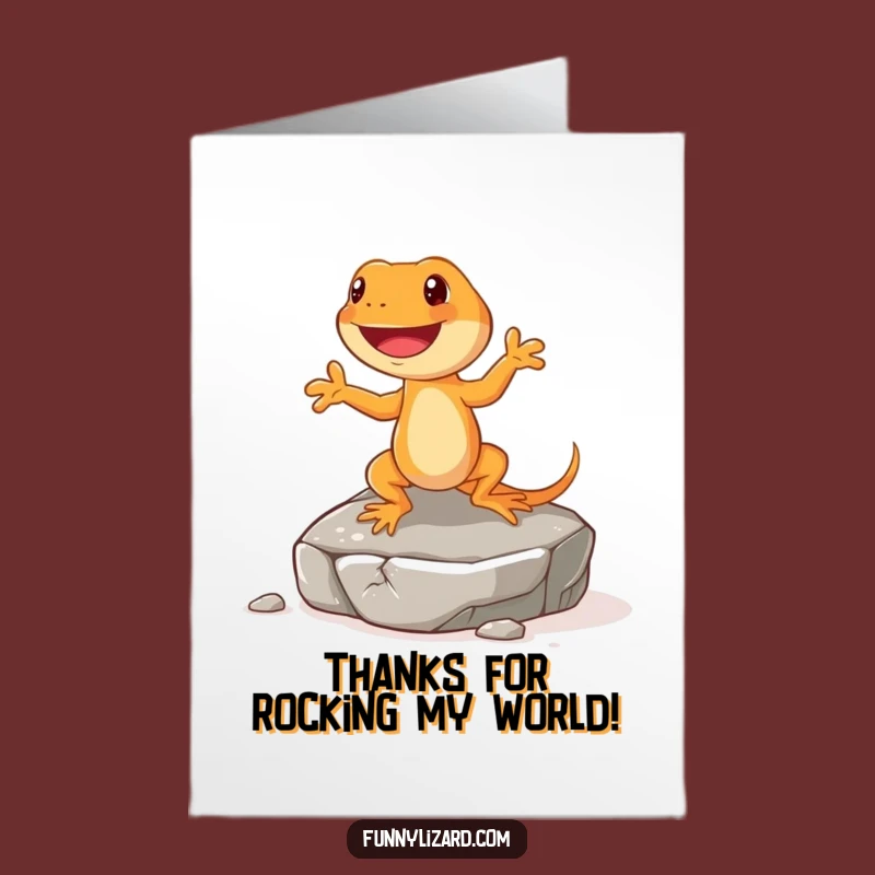 Free Printable Thank You Card: Orange Lizard's Thank You Jig Downloadable Humor