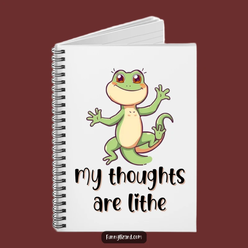 Funny Lizard Dance Notebook - Hilarious Gift for Journaling and Notes